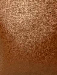 Camel Pebbled Leather Tote Shopper | Byxle