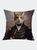 Cat In Full Military Attire Oil Painting Cushion Pillow - Multicolour