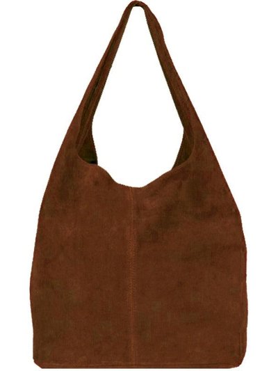 Sostter Chestnut Soft Suede Hobo Shoulder Bag | Brrnb product