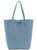 Cornflower Pebbled Leather Tote Shopper | Byabe - Cornflower Blue