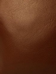 Dark Tan Pebbled Leather Convertible Tote Backpack | Baldi