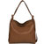 Dark Tan Pebbled Leather Convertible Tote Backpack | Baldi - Dark Tan