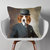 Dog In A Bowler Hat Oil Painting Cushion Pillow