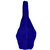 Electric Blue Soft Suede Hobo Shoulder Bag