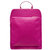 Fuchsia Soft Pebbled Premium Leather Pocket Backpack - Fuchsia