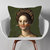 Girl With The Orange Pencil Oil Painting Cushion Pillow