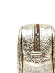 Gold Leather Tassel Cross Body Camera Bag | Baxyl