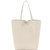 Ivory Pebbled Leather Tote Shopper | Byaxy