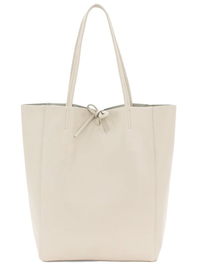 Sostter Ivory Pebbled Leather Tote Shopper | Byaxy product