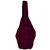 Maroon Soft Suede Hobo Shoulder Bag