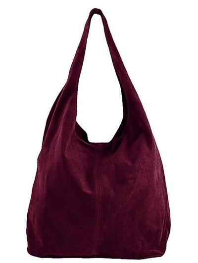 Sostter Maroon Soft Suede Hobo Shoulder Bag product