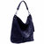 Navy Croc Suede Leather Hobo Shoulder Bag | Bxnxd