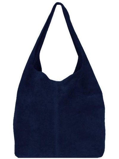 Sostter Navy Soft Suede Leather Hobo Shoulder Bag | Brxyd product