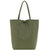 Olive Pebbled Leather Tote Shopper | Bairi