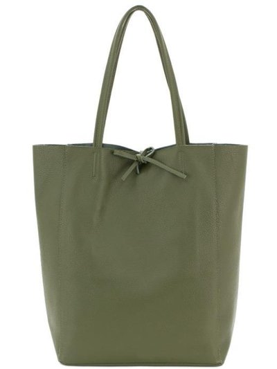 Sostter Olive Pebbled Leather Tote Shopper | Bairi product