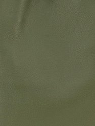 Olive Pebbled Leather Tote Shopper | Bairi