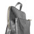 Pewter Convertible Metallic Leather Pocket Backpack | Byeba