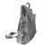 Pewter Convertible Metallic Leather Pocket Backpack | Byeba