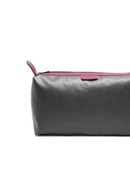 Plum Horizontal Turnlock Leather Tote Bag | Birxx