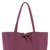 Plum Pebbled Leather Tote Shopper | Brilx