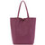 Plum Pebbled Leather Tote Shopper | Brilx