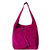Raspberry Soft Suede Hobo Shoulder Bag | Byxxb