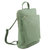 Sage Soft Pebbled Premium Leather Pocket Backpack