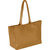 Tan Horizontal Zipped Leather Tote | Bredb