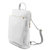 White Soft Pebbled Leather Pocket Backpack | Biyie