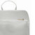 White Soft Pebbled Leather Pocket Backpack | Biyie