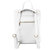 White Soft Pebbled Leather Pocket Backpack | Biyie