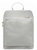 White Soft Pebbled Leather Pocket Backpack | Biyie - White