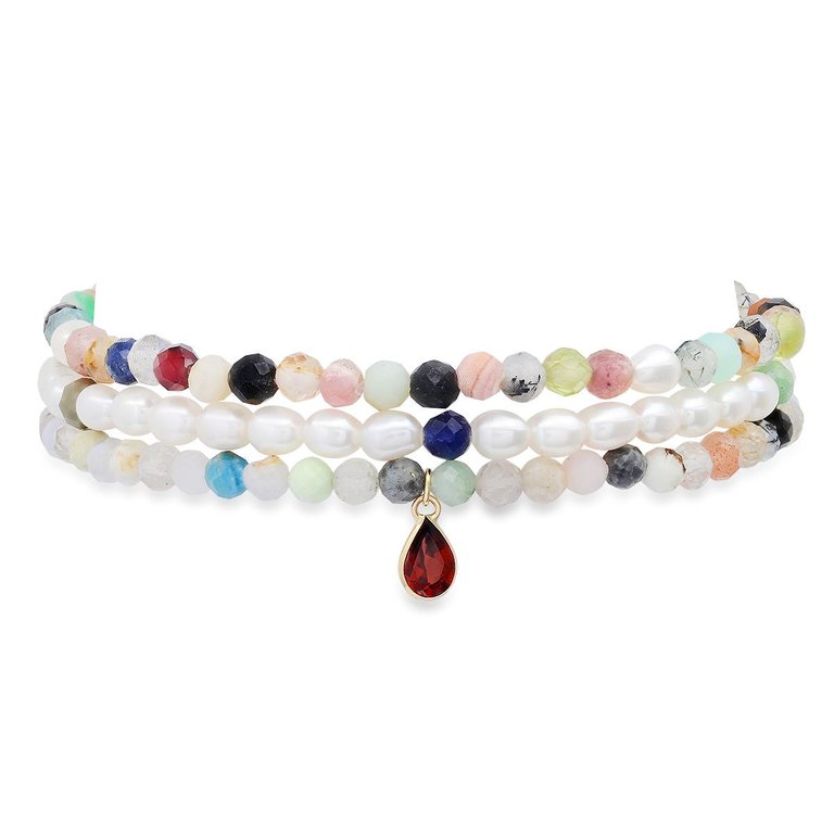 Melody Of Pearls Bracelets - Multi