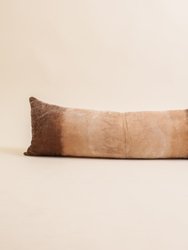 Silk Velvet Lumbar Pillow - Walnut Dip