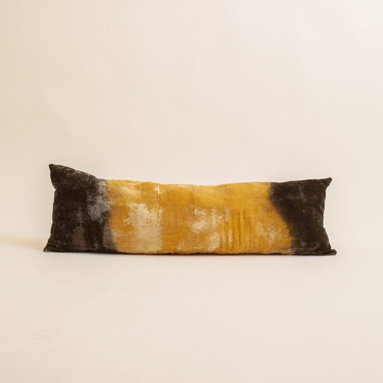 Silk Velvet Lumbar Pillow - Sienna Dip