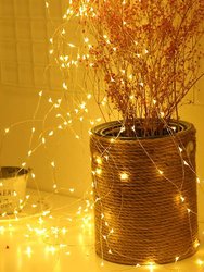 220 LED Solar Firefly Bunch Copper Wire String Light