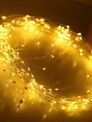 220 LED Solar Firefly Bunch Copper Wire String Light