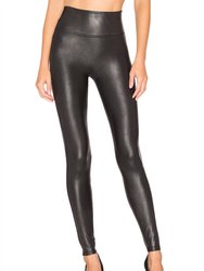 Faux Leather Legging - Black