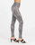 Faux Leather Snake Shine Leggings - Grey Snake