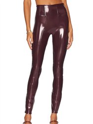Patent Faux Leather Legging - Ruby