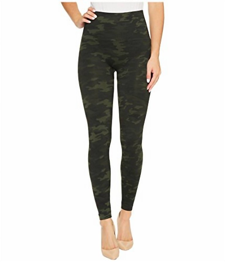 Seamless Camo Leggings - Green Camo