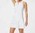 The Get Moving Zip Front Easy Access Dress In Vivid White - Vivid White