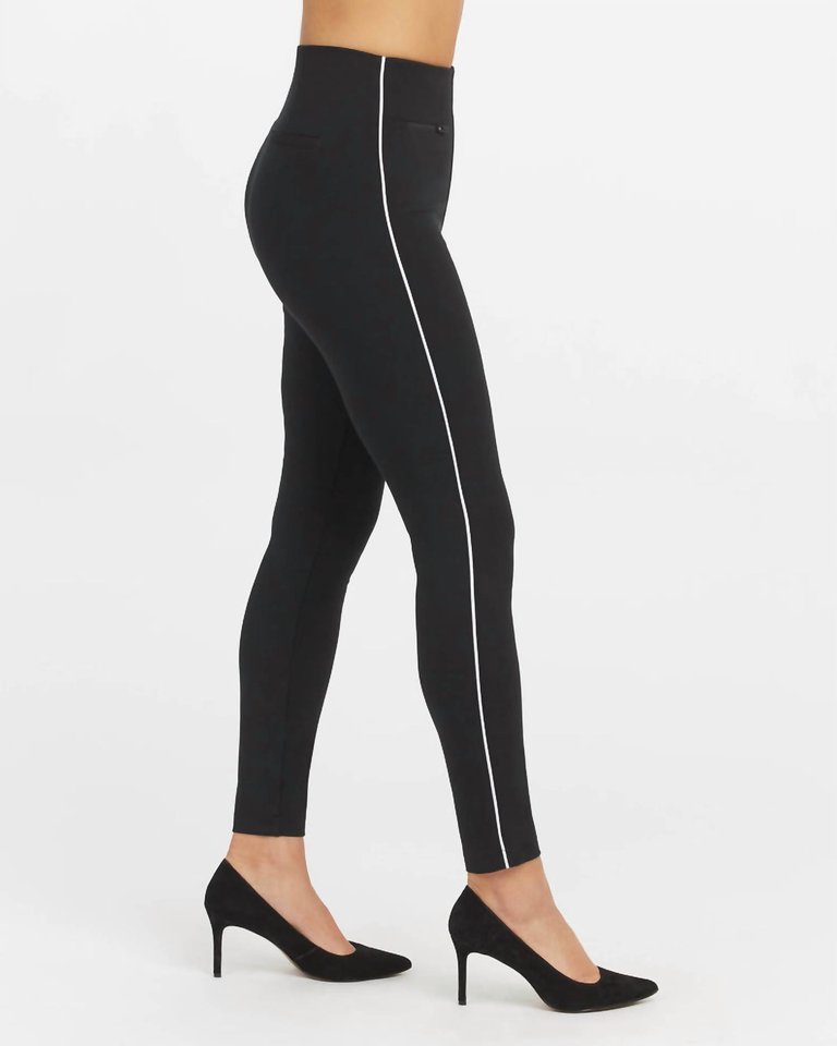 Spanx Classic Black The Perfect Ankle Piped Skinny Pants