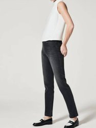 Vintage Distressed Ankle Skinny Jeans - Vintage Black