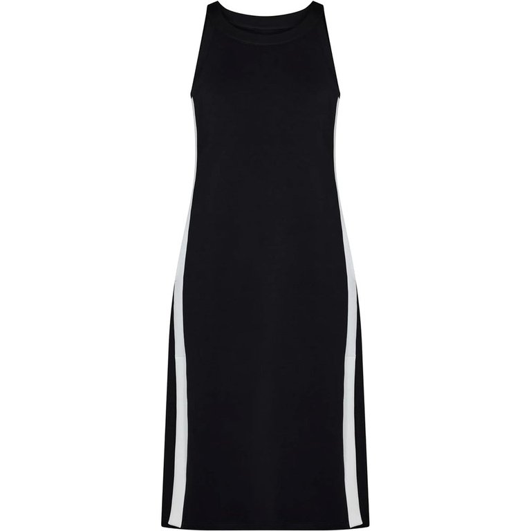 Women's Aire Side Stripe Mini Dress - Very Black