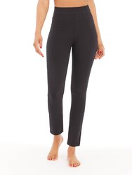 Women's The Perfect Black Pant, Ankle 4-Pocket Classic Pull on Trousers - Black