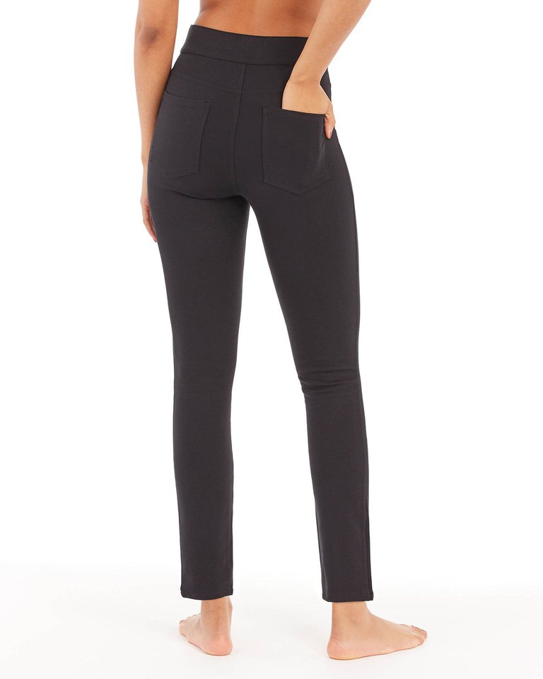 Women's The Perfect Black Pant, Ankle 4-Pocket Classic Pull on Trousers