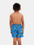 Boys Learn To Swim 11 Swim Shorts - Blue/Yellow