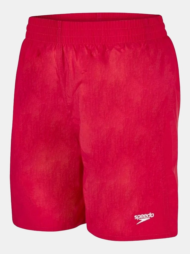 Childrens/Kids Essential Swim Shorts - Red - Red