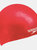 Childrens/Kids Silicone Swim Cap - Red - Red